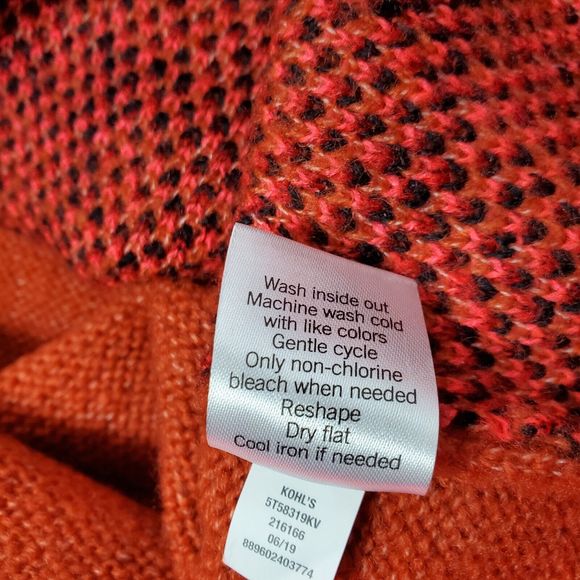 Vylette Knit Pullover Sweater Juniors Size Medium Multicolor Animal Print - Picture 10 of 12